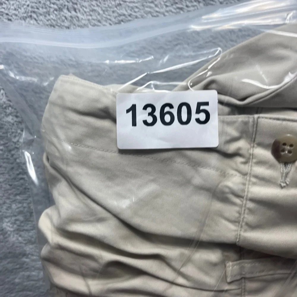 Polo Ralph Lauren Hammond Pant Men 40x32 Tan Khaki Pleated Cuffed Chino Trousers